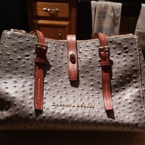 Dooney & Bourke Bags - Dooney Bourke grey ostrich bag. New condition. Dooney & Bourke Bags - Dooney Bourke grey ostrich bag. New condition.